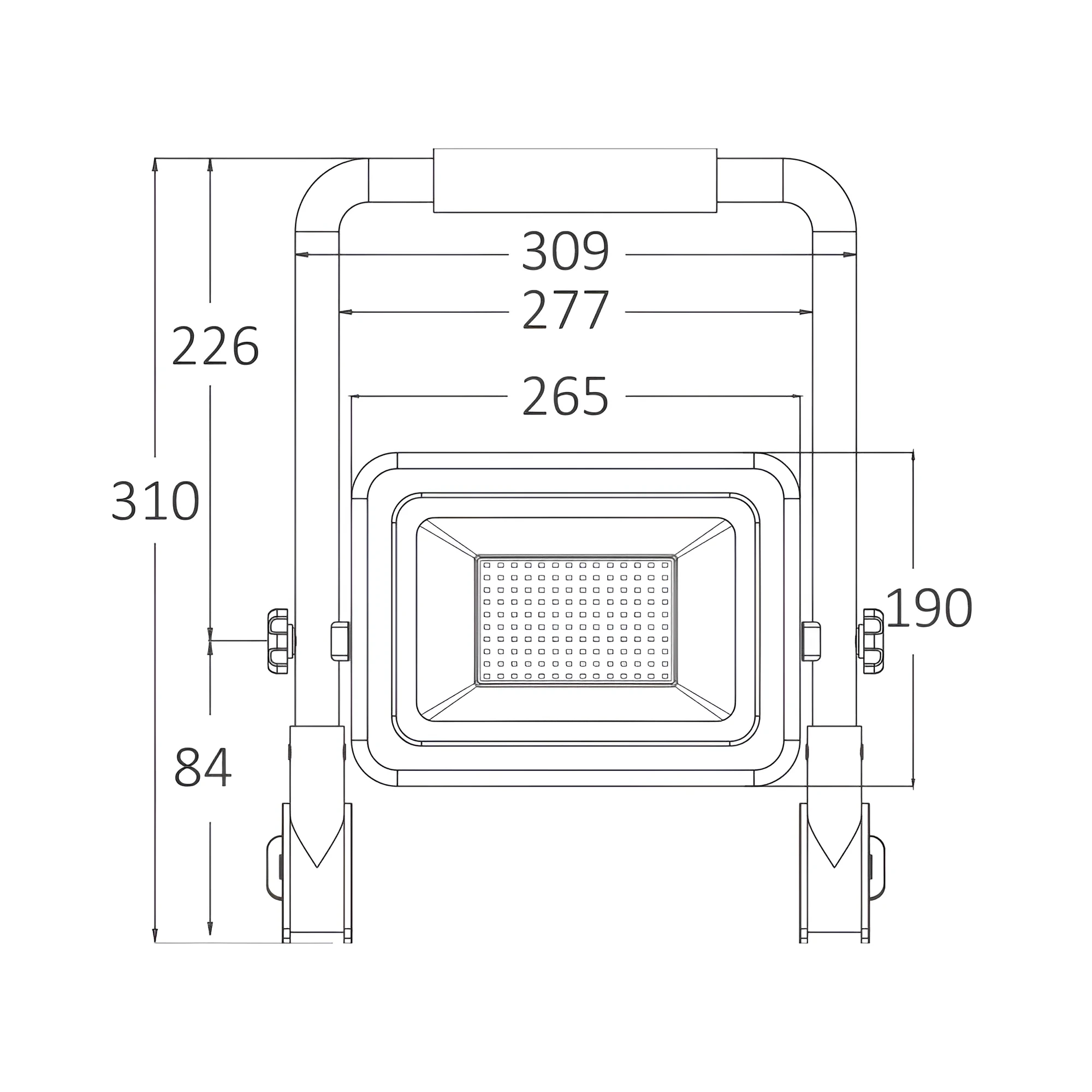 LED RADNO SVETLO 100W CRNI CCT — slika 4