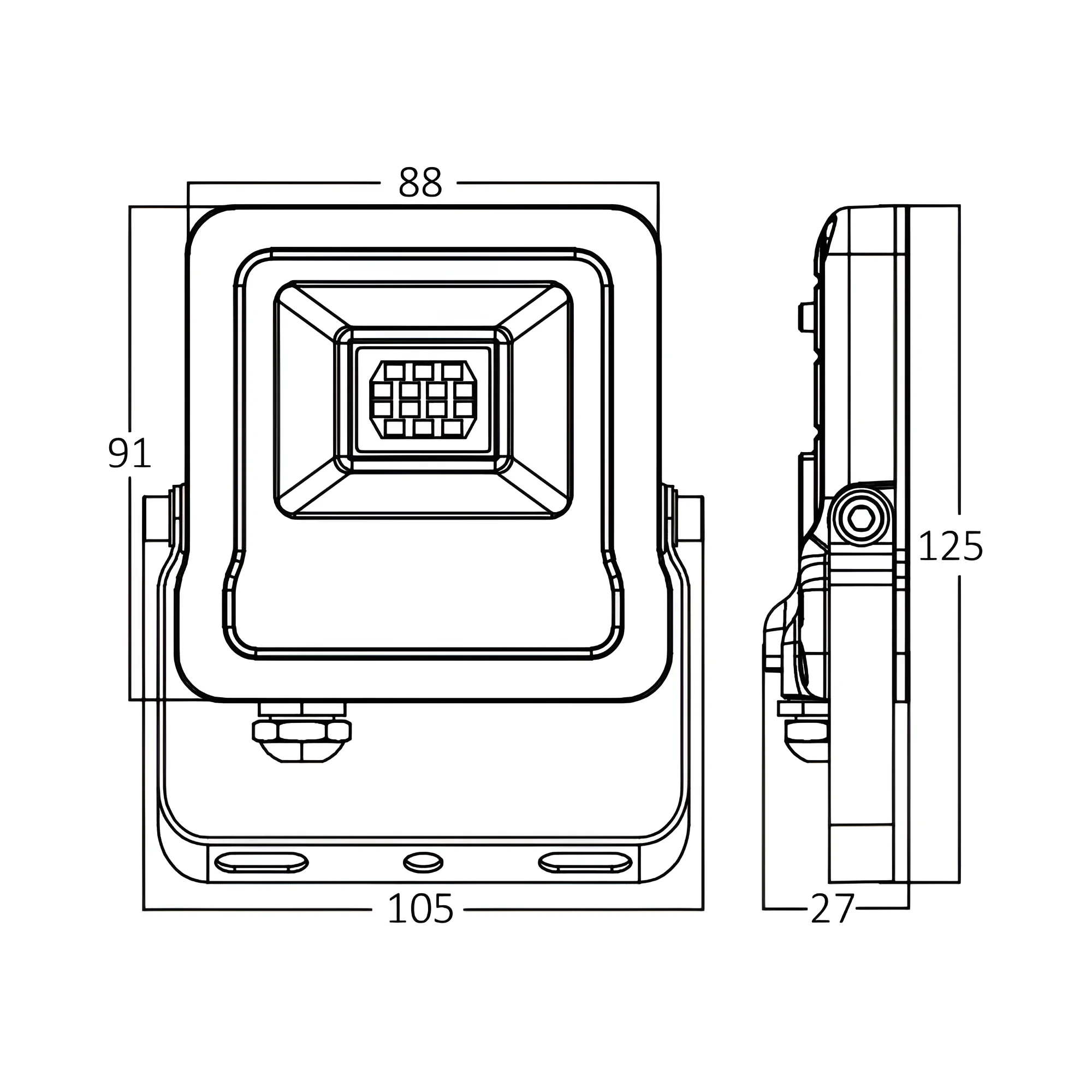 LED REFLEKTOR 10W SIVI 6500K IP65 — slika 5