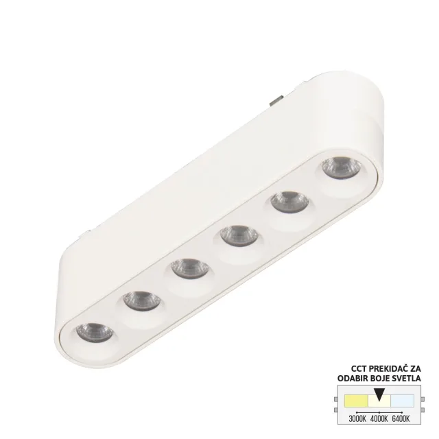 LED magnetna svetiljka CCT ULTRA SLIM FMS2001-6 WH