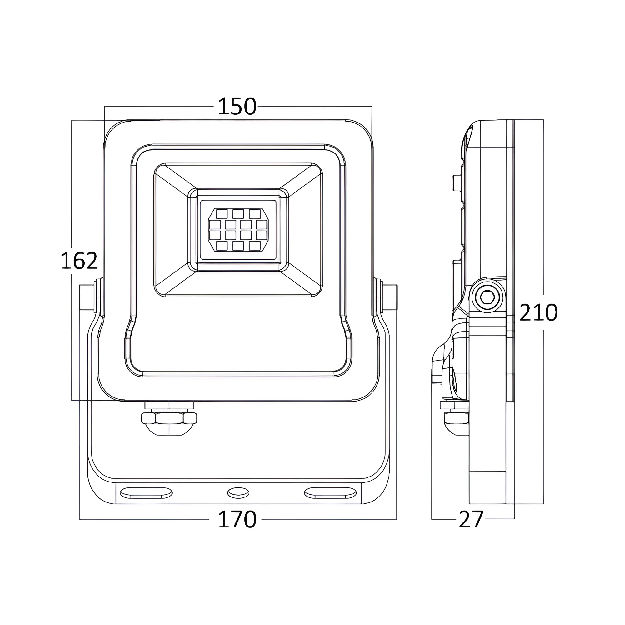 LED REFLEKTOR 30W SIVI 3000K IP65 — slika 5