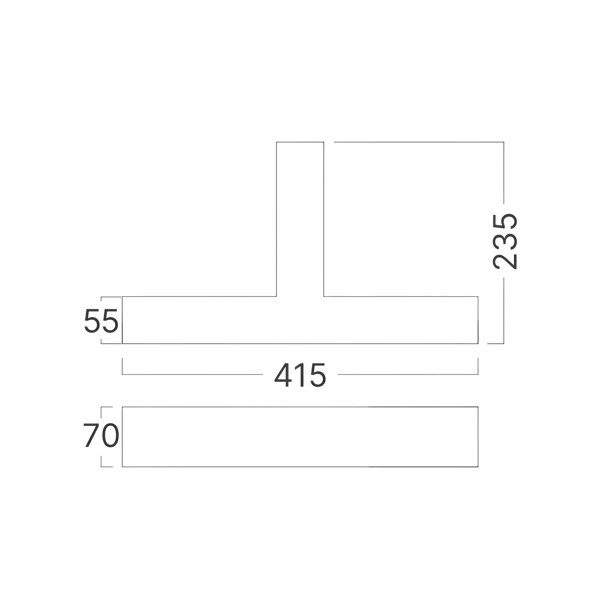 LED LINEARNA SVETILJKA T-OBLIK 10W CRNI CCT IP20 — slika 9