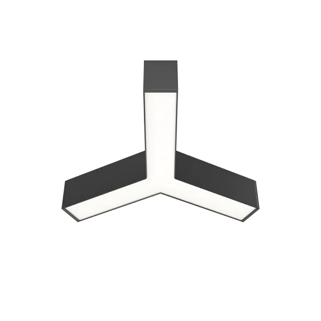LED LINEARNA SVETILJKA Y-OBLIK 13W CRNI CCT IP20