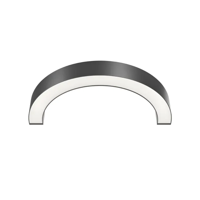 LED LINEARNA SVETILJKA POLUKRUG 30W CRNI CCT IP20