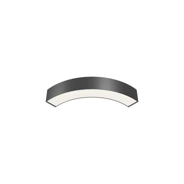 LED LINEARNA SVETILJKA CETVRT KRUGA 18W CRNI CCT IP20