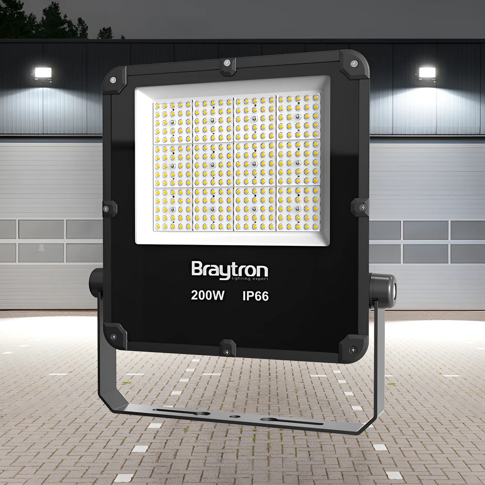 LED REFLEKTOR 200W SIVI 4000K IP66 — slika 2