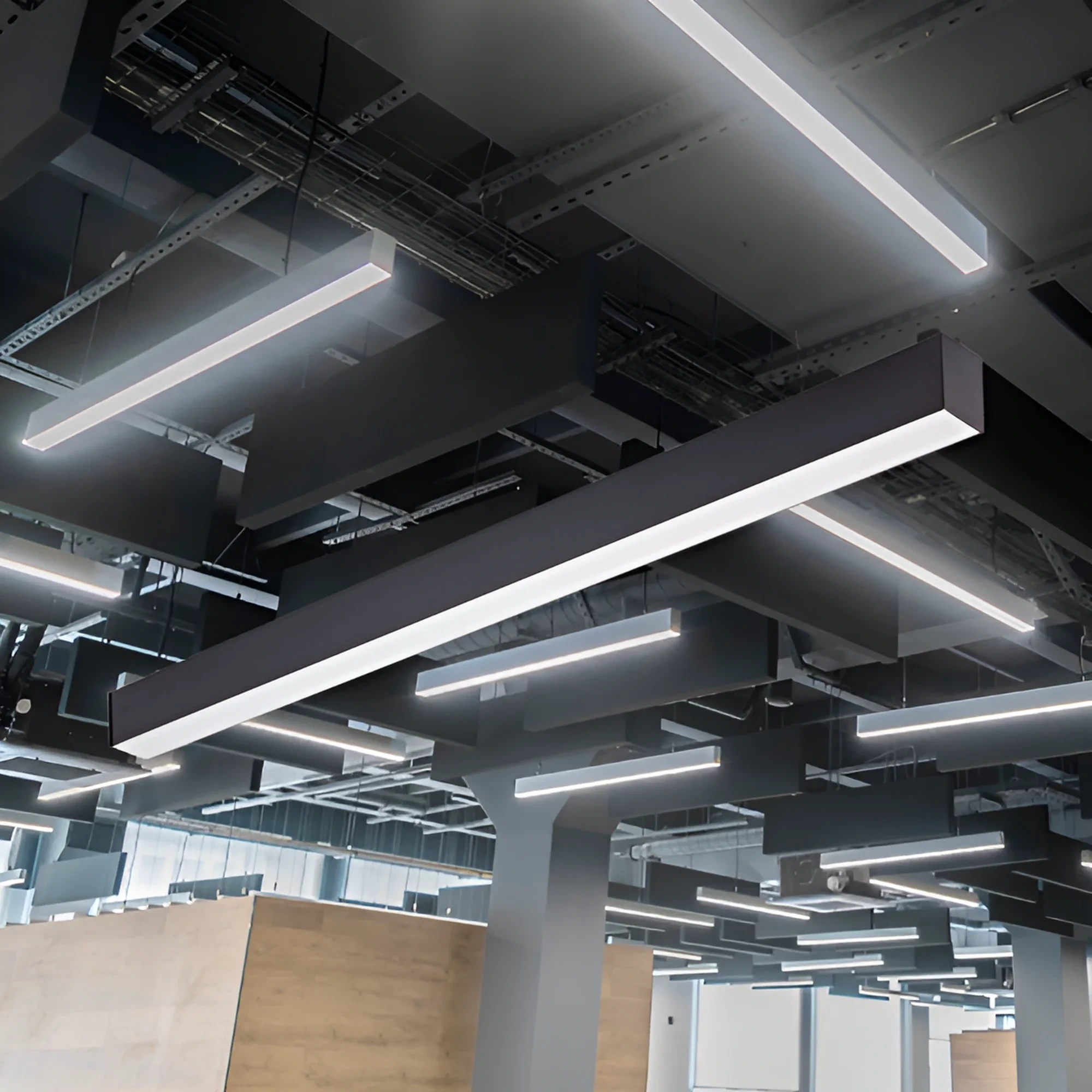 LED LINEARNA SVETILJKA 0.6M 18W CRNI 4000K — slika 2