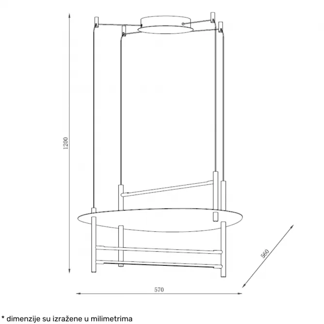 SOLEA 29 LUSTER 30W 3000/4000/6000K BELA — slika 3