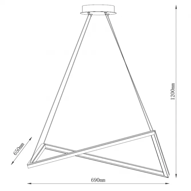 SOLEA 43 LUSTER 40W 3000/4000/6000K CRNA DIM — slika 3