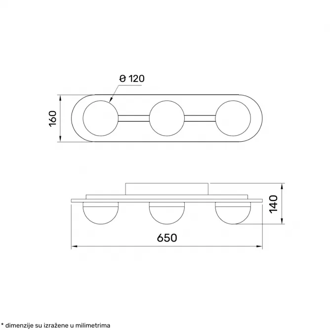 SOLEA 5 LUSTER 21W 3000/4000/6000K CRNA/DRVO — slika 3