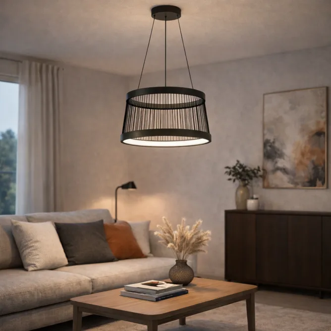 LUNA 318 LUSTER 50W 3000/4000/5700K CRNI — slika 2