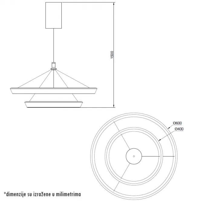 VESTA 649 LUSTER 55W 3000/4000/6000K — slika 3