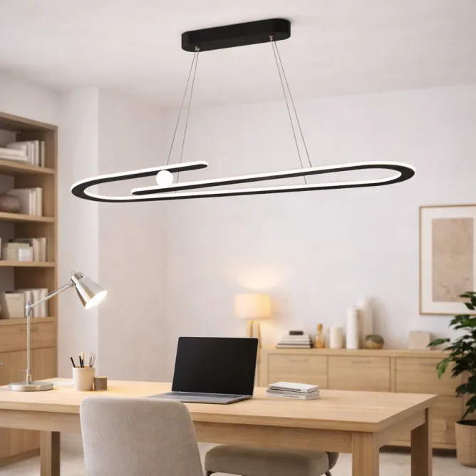 LUNA 265 LUSTER 60W 3000K CRNA — slika 2