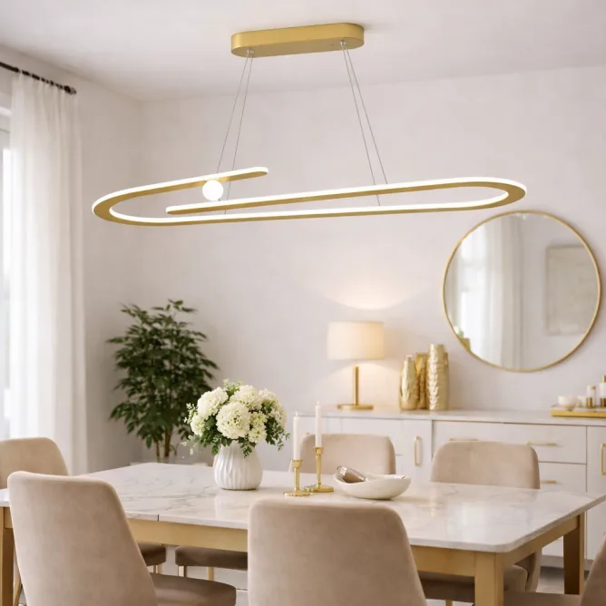 LUNA 265 LUSTER 60W 3000K MESING — slika 3