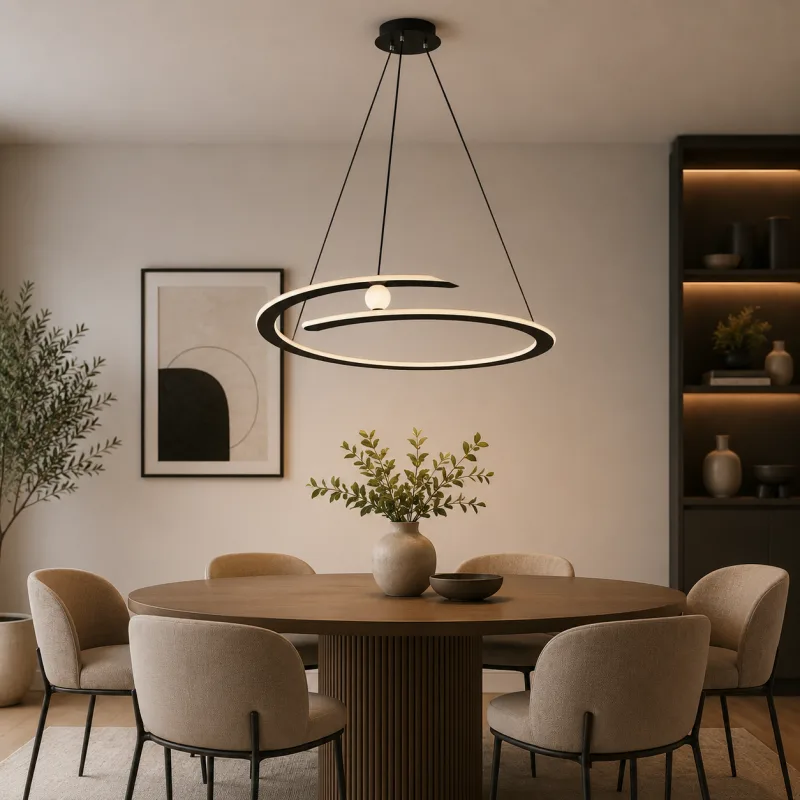LUNA 262 LUSTER 60W 3000K CRNA — slika 2