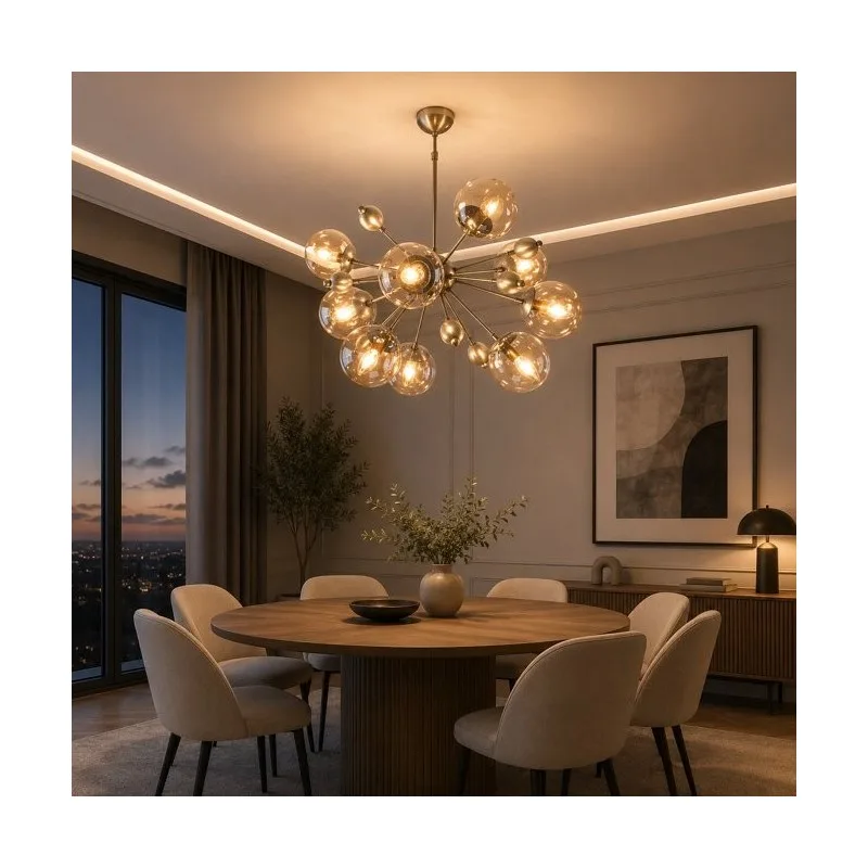 KIRPI 19129 LUSTER 9*E27 HROM — slika 2