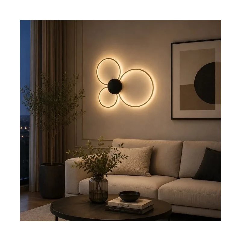 VESTA 564 LUSTER 38W 3000K CRNA/MESING — slika 2