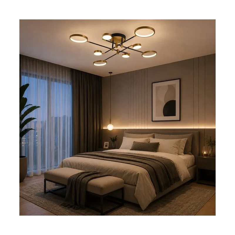 VESTA 489 LUSTER 76W 3000K CRNA/MESING — slika 2