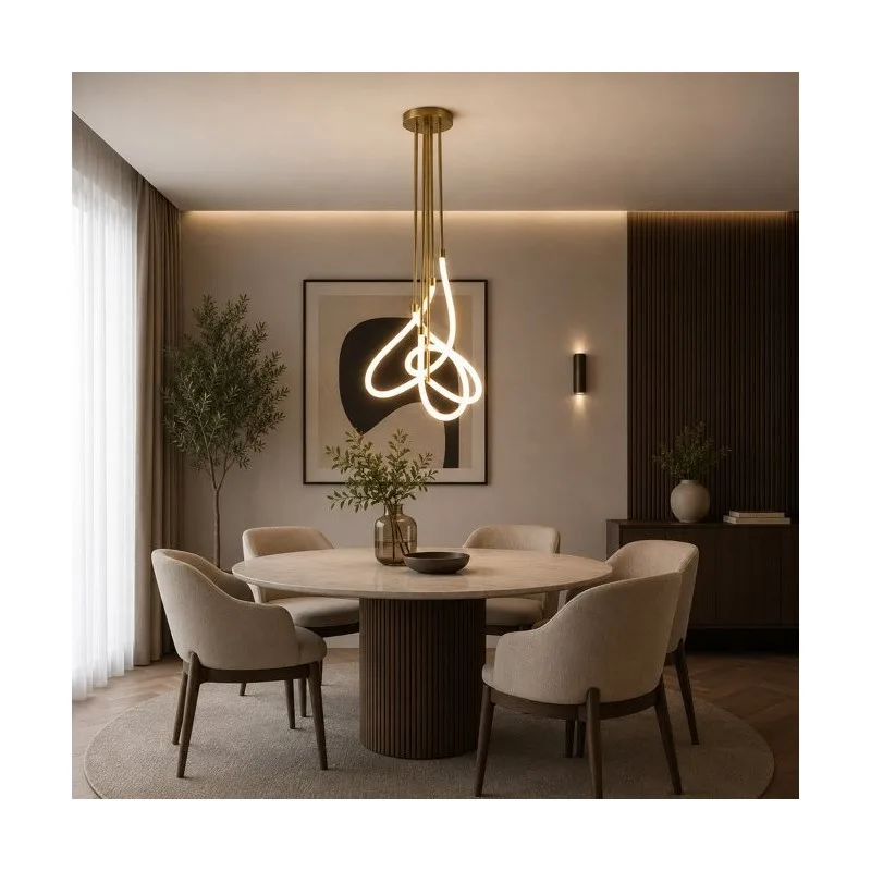VESTA 454 LUSTER LED 80W 3000K MESING — slika 2