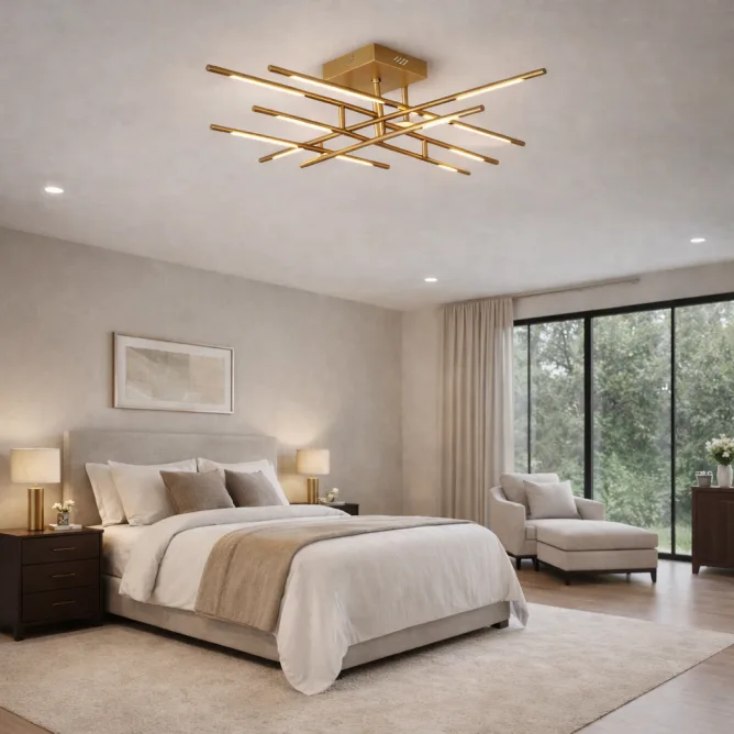 ARIA 7 LUSTER LED 48W 3000K ZLATO — slika 3