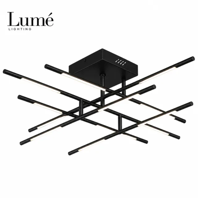 ARIA 7 LUSTER LED 48W 3000K CRNA