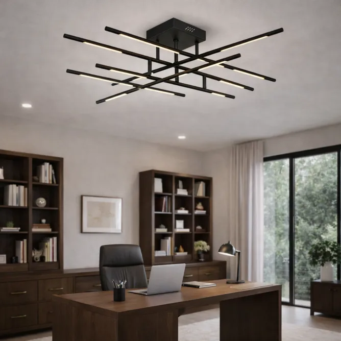 ARIA 7 LUSTER LED 48W 3000K CRNA — slika 3