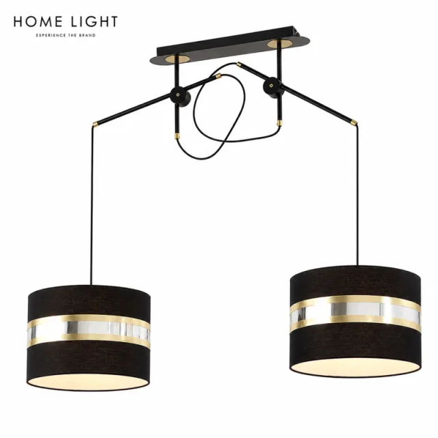 VESTA 416 LUSTER 2*E27 CRNA/SILVER