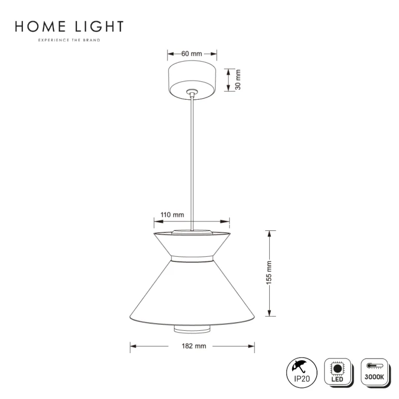 SOLEA 173 VISILICA 12W 3000K BELA — slika 3