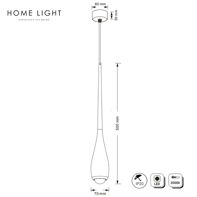SOLEA 172 VISILICA 7W 3000K CRNA — slika 3