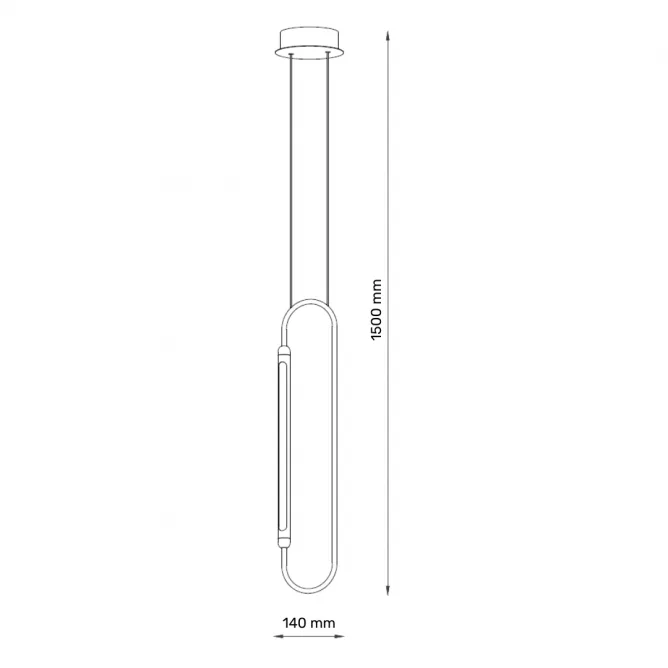 SOLEA 46 VISILICA 8W 3000K CRNA — slika 3