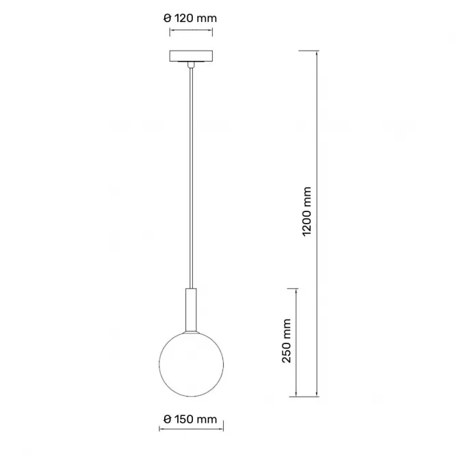 TALIA 10 VISILICA 1*G9 CRNA/BAKAR — slika 3