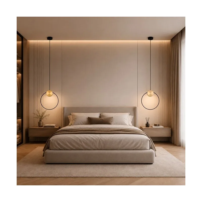 VESTA 660 VISILICA 20W 3000K CRNA/MESING — slika 2