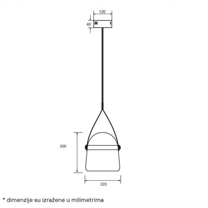 LUNA 311 VISILICA 10W 3000K — slika 4