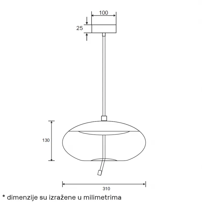 LUNA 302 VISILICA 5W 3000K — slika 3
