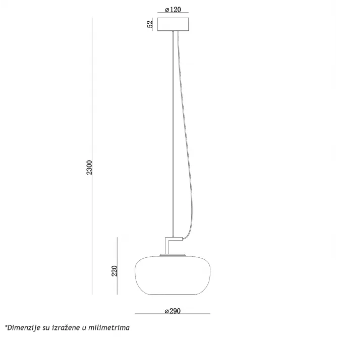 MONARI 27 VISILICA 5W 3000K — slika 3