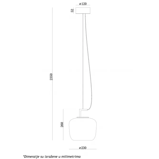 MONARI 25 VISILICA 5W 3000K — slika 3