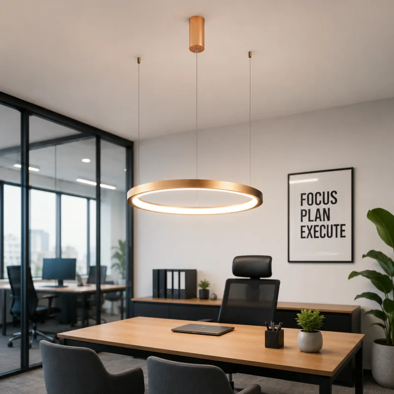 VESTA 355 VISILICA LED 48W 4000K BRUŠENO ZLATO — slika 2