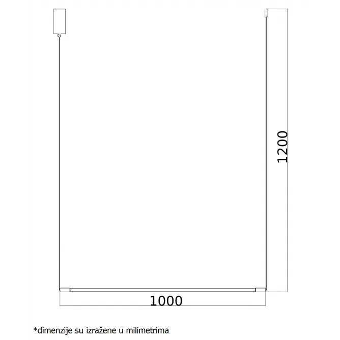 VESTA 360 VISILICA 14W 3000K CRNA — slika 3