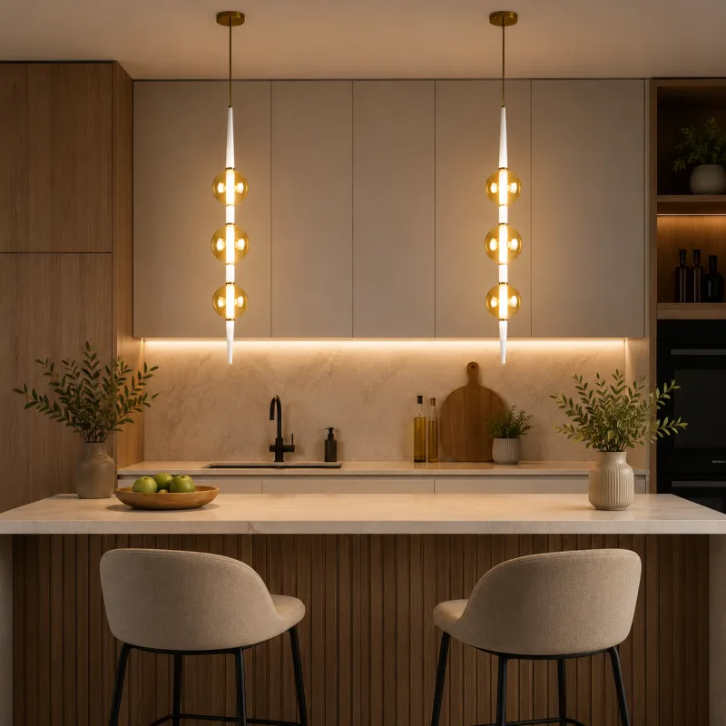 LUNA 155 VISILICA G9 WITHOUT BULB AMBER GLASS 35.0143 — slika 2