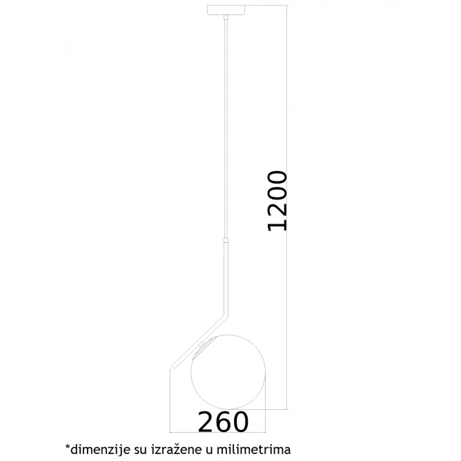 VESTA 325 VISILICA 1*E27 MESING — slika 4