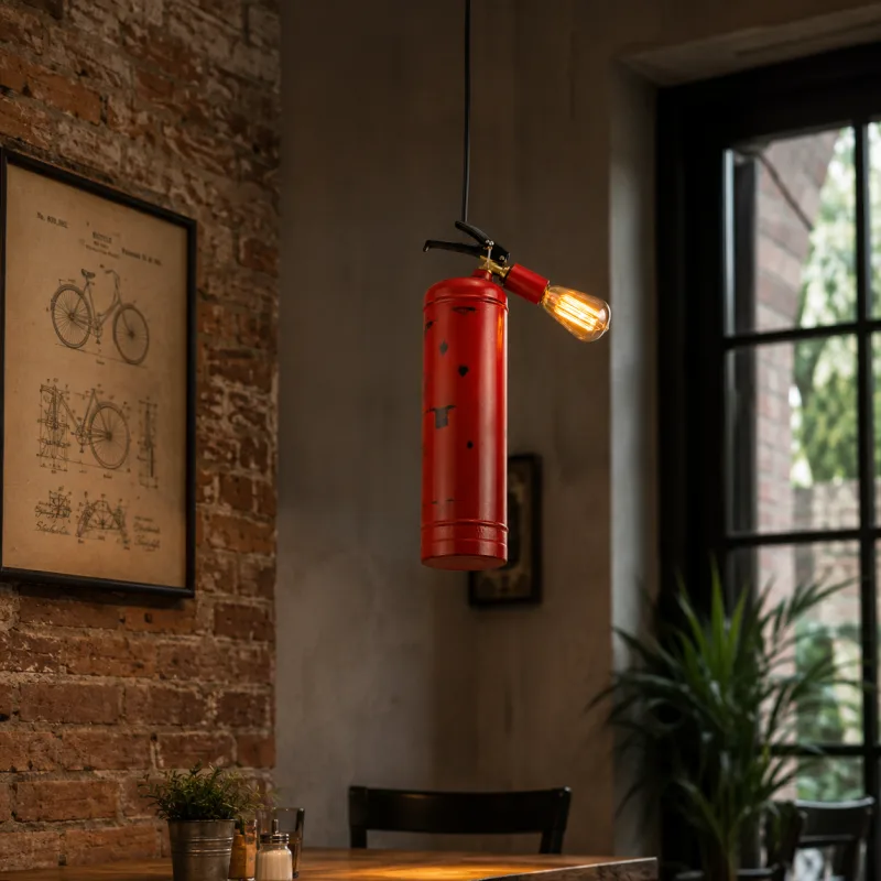 RUSTIK 130 VISILICA 1*E27 RED — slika 2