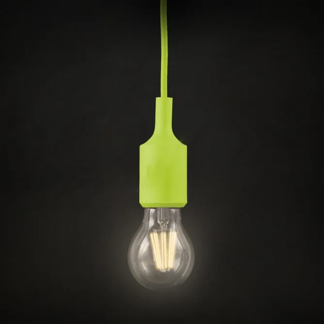 RUSTIK 119 VISILICA 1*E27 ZELENA pvc — slika 3