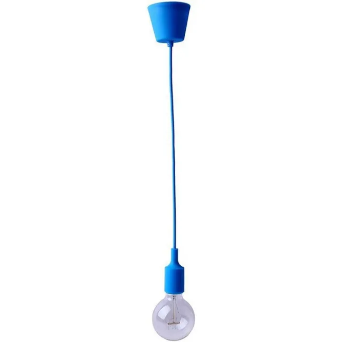RUSTIK 119 VISILICA 1*E27 PLAVA pvc — slika 3