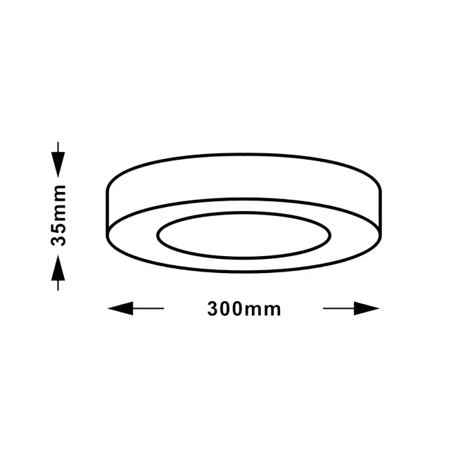LED PANEL N/Z KNC5-24W 3000/4000/6000K CRNI — slika 3