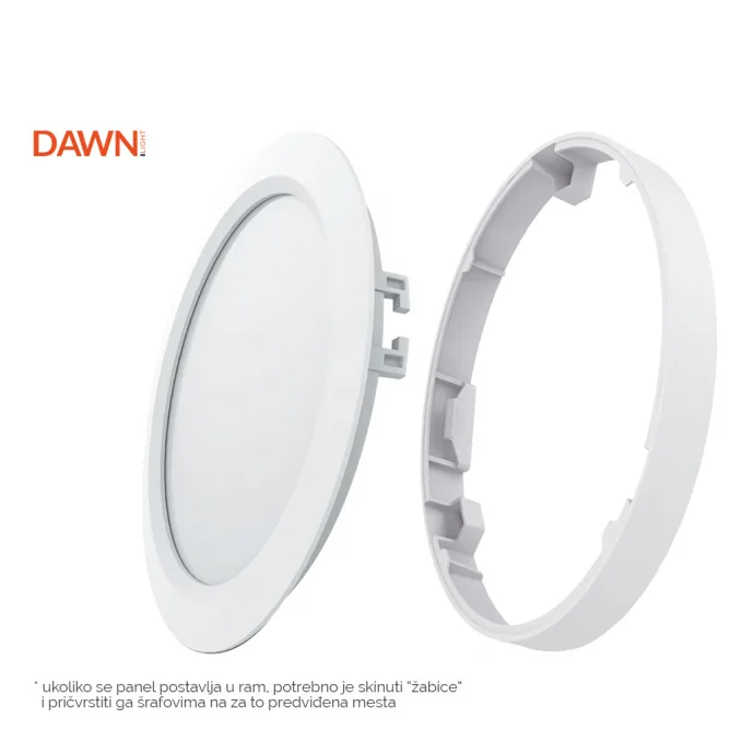DAWN LED PANEL KNC1 24W 6500K 2160lm 120° IP20 — slika 3