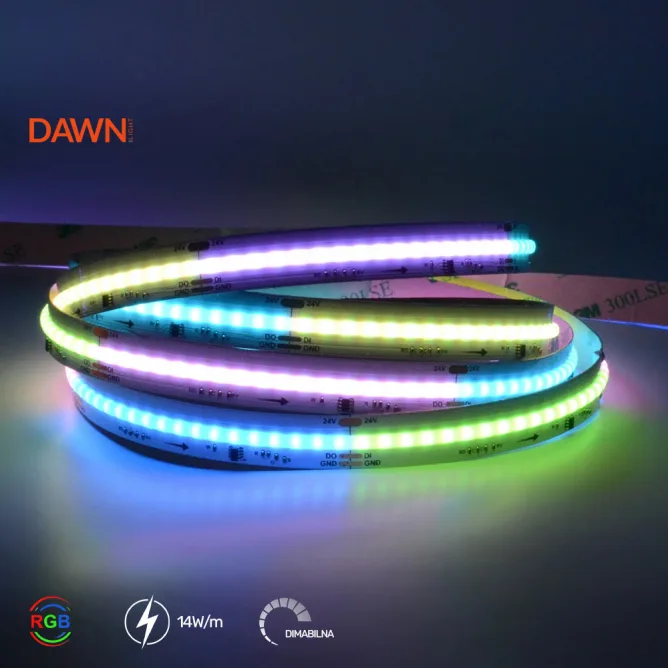 LED TRAKA SPI 24V 14W/m RGB IP20 (SPI-60-RGB, 5met, 10mm) — slika 2
