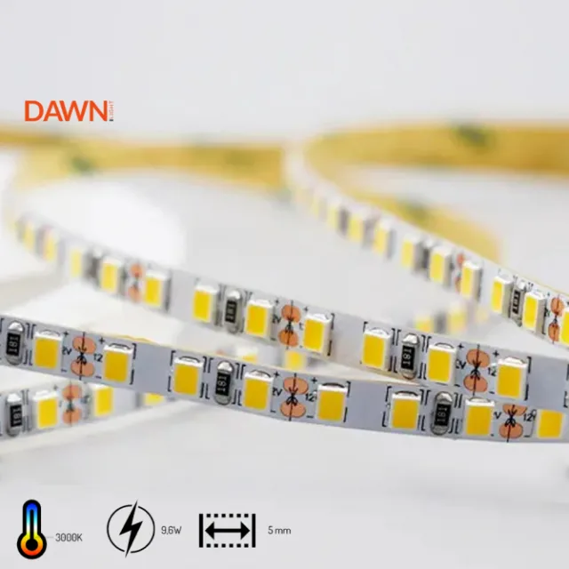 DAWN LED TRAKA 12V 9.6W/m 3000K IP20 (HL 2835-120-WW, 5met, 5mm)