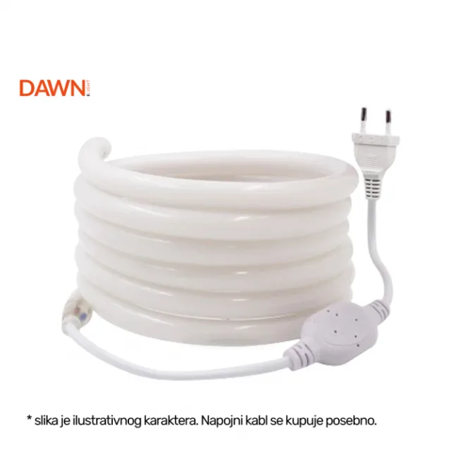 LED NEON FLEX CREVO 220V 7W/m 4000K IP65 (KL-2835-120-4000K, ø14mm)
