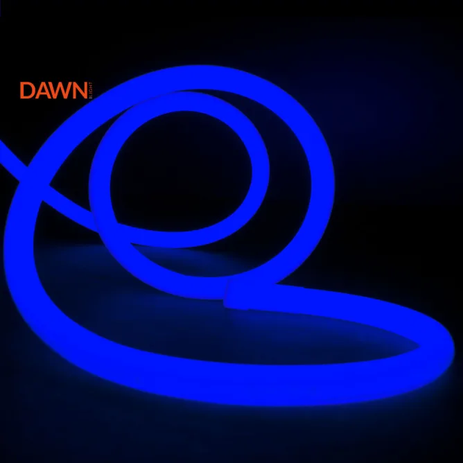 LED NEON FLEX CREVO 220V 7W/M PLAVO IP65 (KL-2835-120-PLAVO, ø14mm) — slika 2