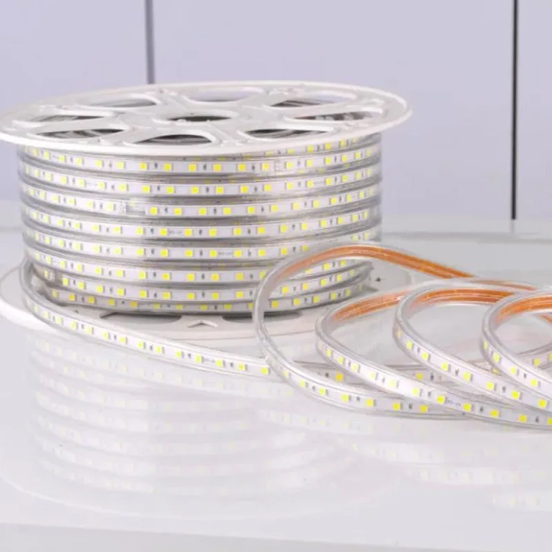 LED TRAKA 220V 7.5W/M 6000K IP65 (KL-5050-60-220V-H, 100m, 14mm) — slika 2