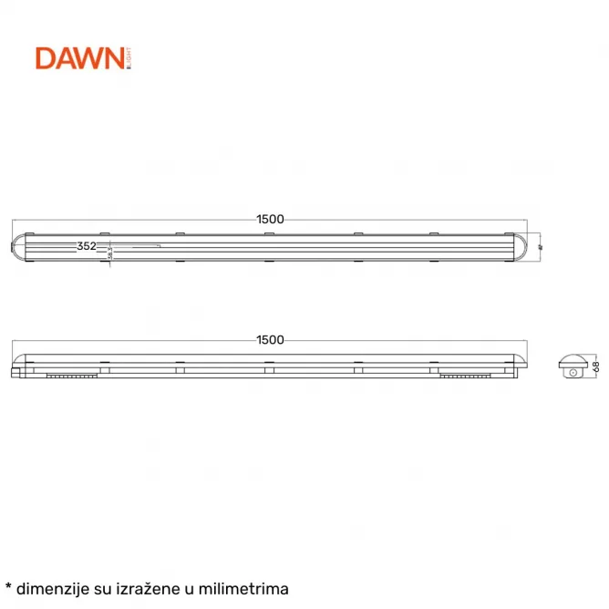 VODODIHT LED WT-115B 40/54/68/85W CCT IP65 IK08 — slika 4